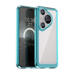 Ochranný kryt Colorful Acrylic case transparentno-modrý – Huawei Pura 70 Pro