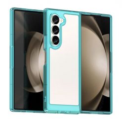 Ochranný kryt Colorful Acrylic case transparentno-modrý – Samsung Galaxy Z Fold 6