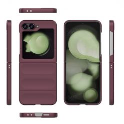 Kryty na mobil | Odolný kryt Magic Shield bordový – Samsung Galaxy Z Flip 6 / Z Flip 7 FE | Kryty na mobil