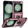 Kryty na mobil | Odolný Kryt Ring Armor case zelený – Samsung Galaxy Z Flip 6 / Z Flip 7 FE | Kryty na mobil
