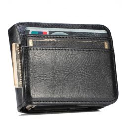 Kryty na mobil | Peňaženkové puzdro Storm Leather case čierne – Samsung Galaxy Z Flip 6 / Z Flip 7 FE | Kryty na mobil