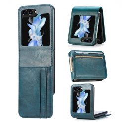 Peňaženkové puzdro Storm Leather case zelené – Samsung Galaxy Z Flip 6 / Z Flip 7 FE | Kryty na mobil Kryty na mobil | Peňaženkové puzdro Storm Leather case zelené – Samsung Galaxy Z Flip 6 / Z Flip 7 FE | Kryty na mobil