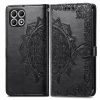 Kryty na mobil | Peňaženkové puzdro Embossing Pattern Mandala Flower zelené – T Phone 2 | Kryty na mobil