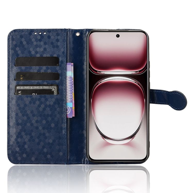 Peňaženkové puzdro Honeycomb Dot Texture Case modré – Oppo Reno 12 Pro | Kryty na mobil Kryty na mobil | Peňaženkové puzdro Honeycomb Dot Texture Case modré – Oppo Reno 12 Pro | Kryty na mobil