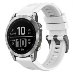 Kryty na mobil | Remienok Solid Wristband biely pre Garmin Fenix 7 Pro | Kryty na mobil