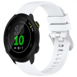 Remienok Solid Wristband biely pre Garmin Forerunner 158