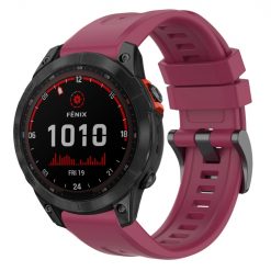 Remienok Solid Wristband bordový pre Garmin Fenix 7 Solar