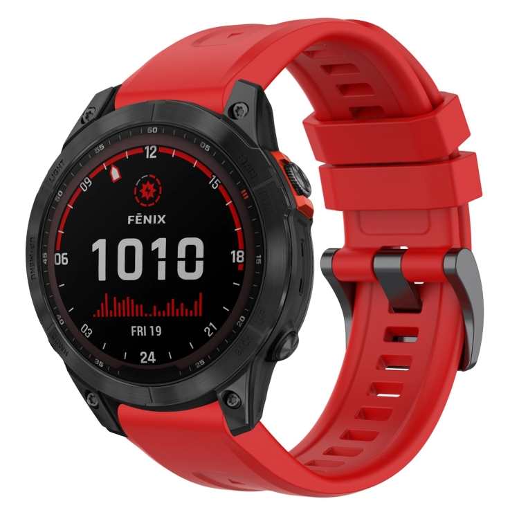 Remienok Solid Wristband červený pre Garmin Fenix 7 Solar | Kryty na mobil Kryty na mobil | Remienok Solid Wristband červený pre Garmin Fenix 7 Solar | Kryty na mobil