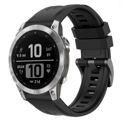 Kryty na mobil | Remienok Solid Wristband čierny pre Garmin Fenix 7 Pro | Kryty na mobil
