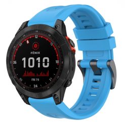Remienok Solid Wristband modrý pre Garmin Fenix 7 Solar