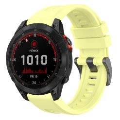 Remienok Solid Wristband žltý pre Garmin Fenix 7 Solar