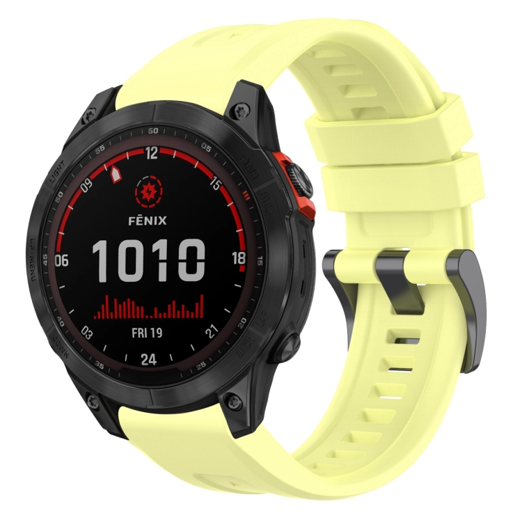 Remienok Solid Wristband žltý pre Garmin Fenix 7 Solar | Kryty na mobil Kryty na mobil | Remienok Solid Wristband žltý pre Garmin Fenix 7 Solar | Kryty na mobil