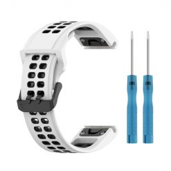 Remienok Sport Wristband bielo-čierny pre Garmin Fenix 7S / 6S / 5S | Kryty na mobil Kryty na mobil | Remienok Sport Wristband bielo-čierny pre Garmin Fenix 7S / 6S / 5S | Kryty na mobil