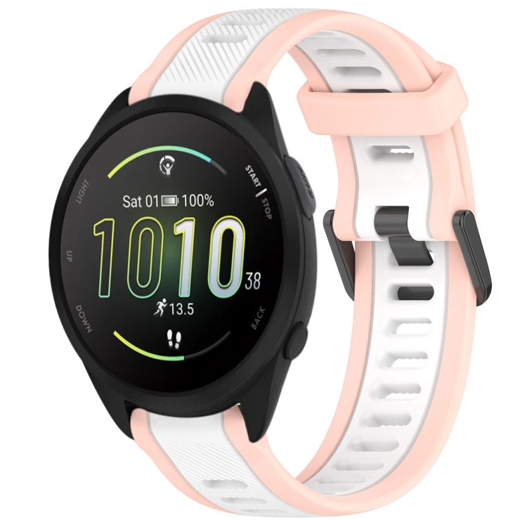 Remienok Sport Wristband bielo-ružový pre Garmin Forerunner 165 20mm | Kryty na mobil Kryty na mobil | Remienok Sport Wristband bielo-ružový pre Garmin Forerunner 165 20mm | Kryty na mobil