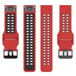 Kryty na mobil | Remienok Sport Wristband červeno-čierny pre Garmin Fenix 7S / 6S / 5S | Kryty na mobil