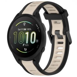 Kryty na mobil | Remienok Sport Wristband čierno-béžový pre Garmin Forerunner 165 20mm | Kryty na mobil