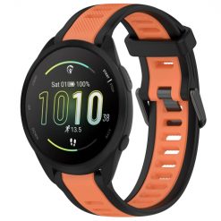 Kryty na mobil | Remienok Sport Wristband čierno-oranžový pre Garmin Forerunner 165 20mm | Kryty na mobil