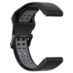 Kryty na mobil | Remienok Sport Wristband čierno-sivý pre Garmin Fenix 7S / 6S / 5S | Kryty na mobil