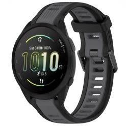 Kryty na mobil | Remienok Sport Wristband čierno-sivý pre Garmin Forerunner 165 20mm | Kryty na mobil