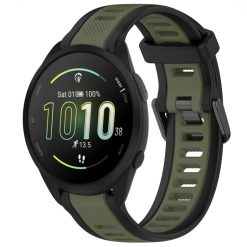 Kryty na mobil | Remienok Sport Wristband čierno-zelený pre Garmin Forerunner 165 20mm | Kryty na mobil