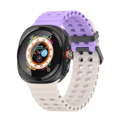 Kryty na mobil | Remienok Techno Wristband fialovo-sivý pre Samsung Galaxy Watch Ultra 47mm / Watch Ultra 2 | Kryty na mobil