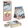 Kryty na mobil | Kryt GKK Fashion Ring case sivý – Samsung Galaxy Z Flip 6 / Z Flip 7 FE | Kryty na mobil