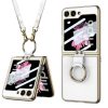 Kryty na mobil | Kryt GKK Strap case hnedý – Samsung Galaxy Z Flip 6 / Z Flip 7 FE | Kryty na mobil