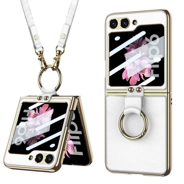 Kryt GKK Strap case biely – Samsung Galaxy Z Flip 6 / Z Flip 7 FE | Kryty na mobil Kryty na mobil | Kryt GKK Strap case biely – Samsung Galaxy Z Flip 6 / Z Flip 7 FE | Kryty na mobil