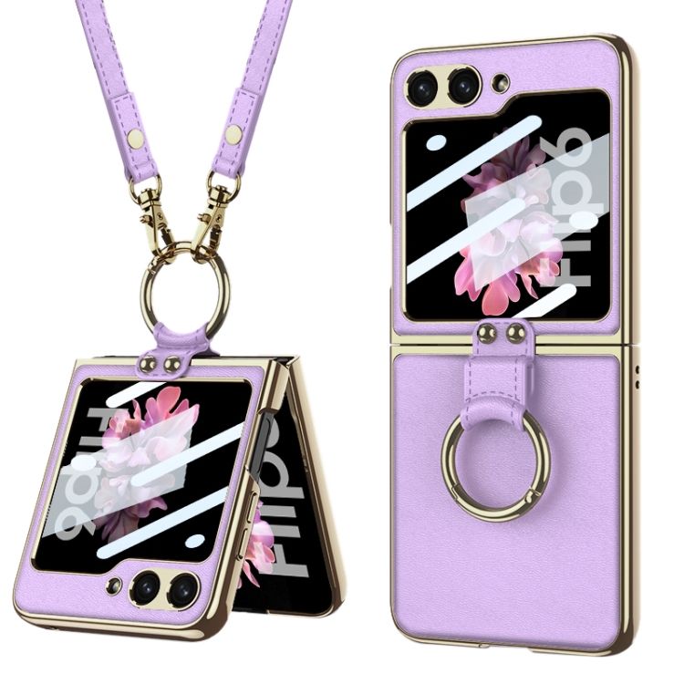 Kryt GKK Strap case fialový – Samsung Galaxy Z Flip 6 / Z Flip 7 FE | Kryty na mobil Kryty na mobil | Kryt GKK Strap case fialový – Samsung Galaxy Z Flip 6 / Z Flip 7 FE | Kryty na mobil