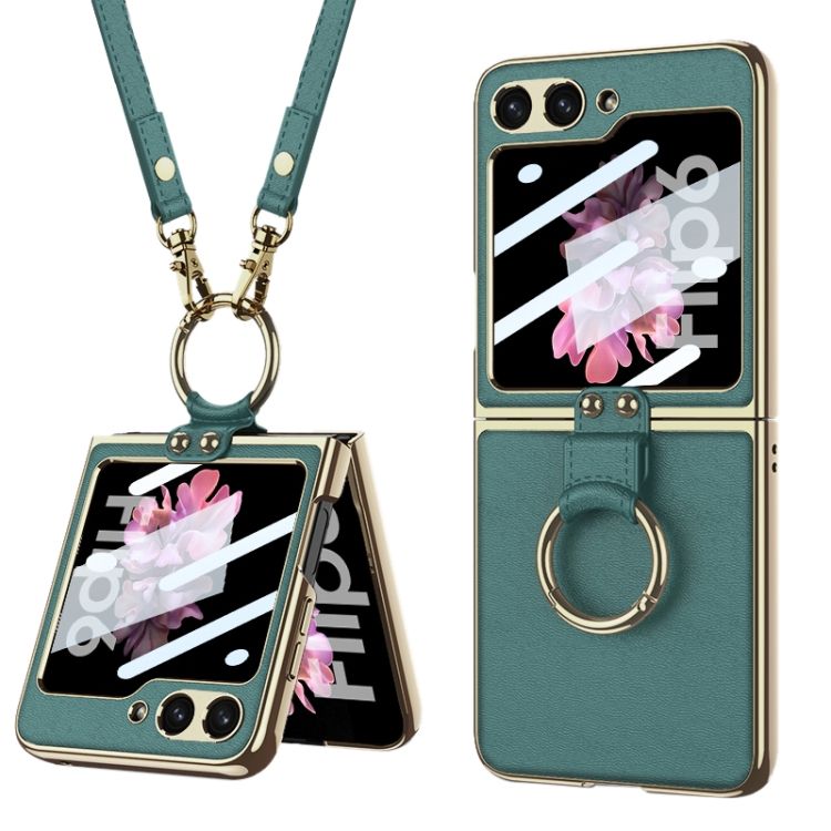 Kryt GKK Strap case zelený – Samsung Galaxy Z Flip 6 / Z Flip 7 FE | Kryty na mobil Kryty na mobil | Kryt GKK Strap case zelený – Samsung Galaxy Z Flip 6 / Z Flip 7 FE | Kryty na mobil