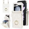Kryty na mobil | Peňaženkové puzdro Diamond Card case biele – Samsung Galaxy Z Flip 6 / Z Flip 7 FE | Kryty na mobil