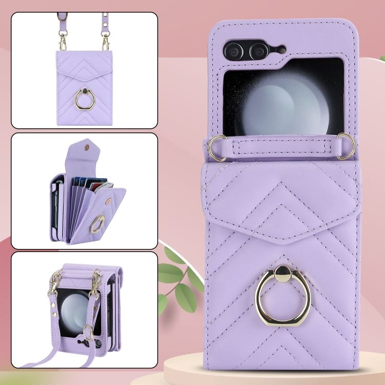 Peňaženkové puzdro Arrow Card case fialové – Samsung Galaxy Z Flip 6 / Z Flip 7 FE | Kryty na mobil Kryty na mobil | Peňaženkové puzdro Arrow Card case fialové – Samsung Galaxy Z Flip 6 / Z Flip 7 FE | Kryty na mobil