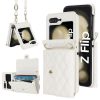 Kryty na mobil | Peňaženkové puzdro Diamond Card case hnedé – Samsung Galaxy Z Flip 6 / Z Flip 7 FE | Kryty na mobil