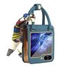 Puzdro Handbag Case modré – Samsung Galaxy Z Flip 6 / Z Flip 7 FE | Kryty na mobil Kryty na mobil | Puzdro Handbag Case modré – Samsung Galaxy Z Flip 6 / Z Flip 7 FE | Kryty na mobil