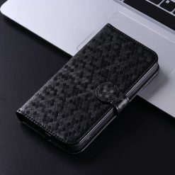 Kryty na mobil | Peňaženkové puzdro Honeycomb Dot Texture Case čierne – Google Pixel 9 Pro XL | Kryty na mobil