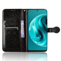 Peňaženkové puzdro Honeycomb Dot Texture Case čierne – Huawei Nova 12i | Kryty na mobil Kryty na mobil | Peňaženkové puzdro Honeycomb Dot Texture Case čierne – Huawei Nova 12i | Kryty na mobil