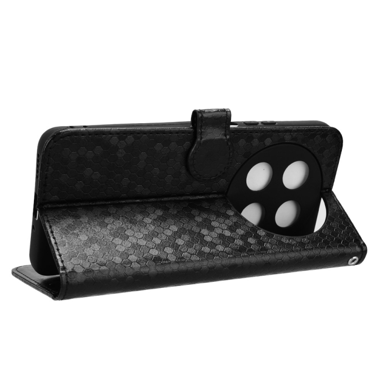 Peňaženkové puzdro Honeycomb Dot Texture Case čierne – Huawei Nova 12i | Kryty na mobil Kryty na mobil | Peňaženkové puzdro Honeycomb Dot Texture Case čierne – Huawei Nova 12i | Kryty na mobil
