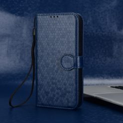 Peňaženkové puzdro Honeycomb Dot Texture Case modré – Huawei Nova 12i | Kryty na mobil Kryty na mobil | Peňaženkové puzdro Honeycomb Dot Texture Case modré – Huawei Nova 12i | Kryty na mobil