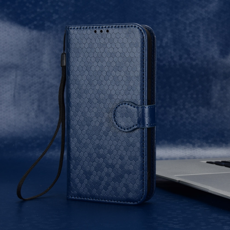 Peňaženkové puzdro Honeycomb Dot Texture Case modré – Huawei Nova 12i | Kryty na mobil Kryty na mobil | Peňaženkové puzdro Honeycomb Dot Texture Case modré – Huawei Nova 12i | Kryty na mobil