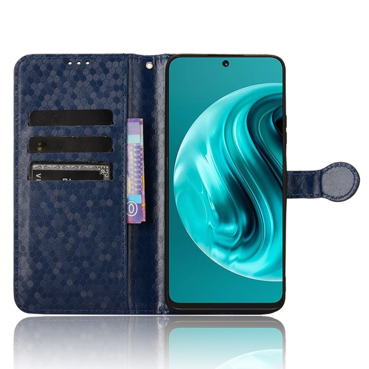 Peňaženkové puzdro Honeycomb Dot Texture Case modré – Huawei Nova 12i | Kryty na mobil Kryty na mobil | Peňaženkové puzdro Honeycomb Dot Texture Case modré – Huawei Nova 12i | Kryty na mobil