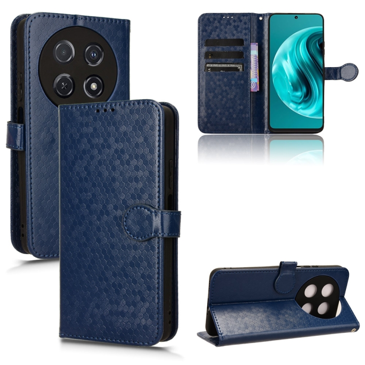 Peňaženkové puzdro Honeycomb Dot Texture Case modré – Huawei Nova 12i | Kryty na mobil Kryty na mobil | Peňaženkové puzdro Honeycomb Dot Texture Case modré – Huawei Nova 12i | Kryty na mobil