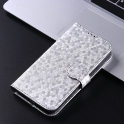 Kryty na mobil | Peňaženkové puzdro Honeycomb Dot Texture Case strieborné – Google Pixel 9 Pro | Kryty na mobil