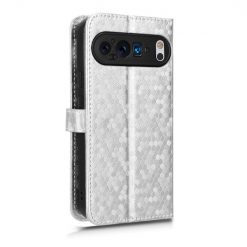 Kryty na mobil | Peňaženkové puzdro Honeycomb Dot Texture Case strieborné – Google Pixel 9 Pro XL | Kryty na mobil