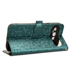 Kryty na mobil | Peňaženkové puzdro Honeycomb Dot Texture Case zelené – Google Pixel 9 Pro XL | Kryty na mobil
