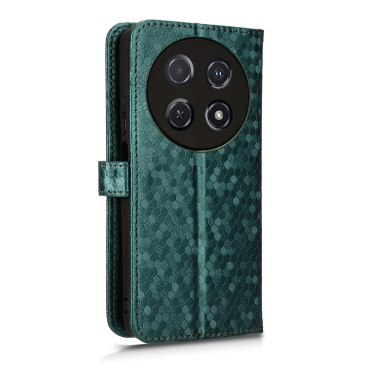 Peňaženkové puzdro Honeycomb Dot Texture Case zelené – Huawei Nova 12i | Kryty na mobil Kryty na mobil | Peňaženkové puzdro Honeycomb Dot Texture Case zelené – Huawei Nova 12i | Kryty na mobil