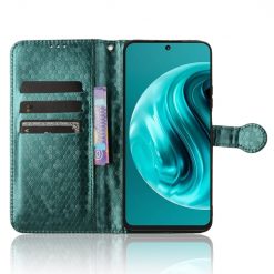 Peňaženkové puzdro Honeycomb Dot Texture Case zelené – Huawei Nova 12i | Kryty na mobil Kryty na mobil | Peňaženkové puzdro Honeycomb Dot Texture Case zelené – Huawei Nova 12i | Kryty na mobil