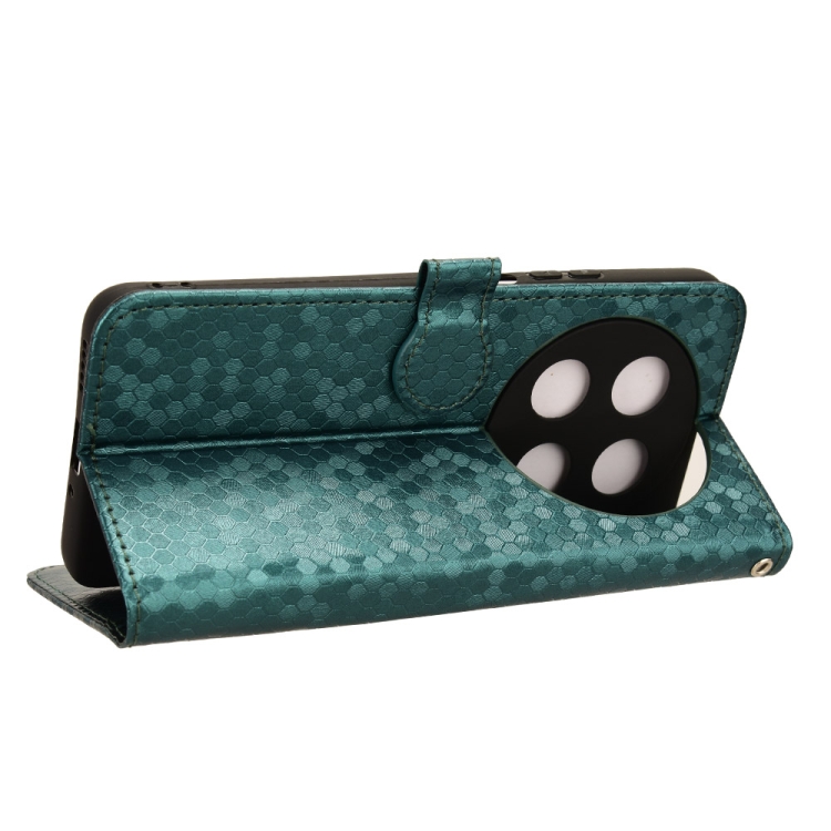 Peňaženkové puzdro Honeycomb Dot Texture Case zelené – Huawei Nova 12i | Kryty na mobil Kryty na mobil | Peňaženkové puzdro Honeycomb Dot Texture Case zelené – Huawei Nova 12i | Kryty na mobil