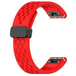 Kryty na mobil | Remienok Safe Wristband červený pre Garmin Epix Pro 42mm | Kryty na mobil