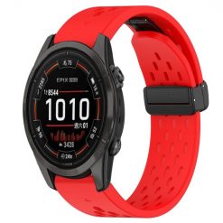 Kryty na mobil | Remienok Safe Wristband červený pre Garmin Epix Pro 42mm | Kryty na mobil