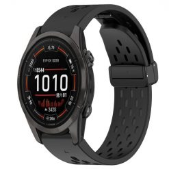Kryty na mobil | Remienok Safe Wristband čierny pre Garmin Epix Pro 42mm | Kryty na mobil